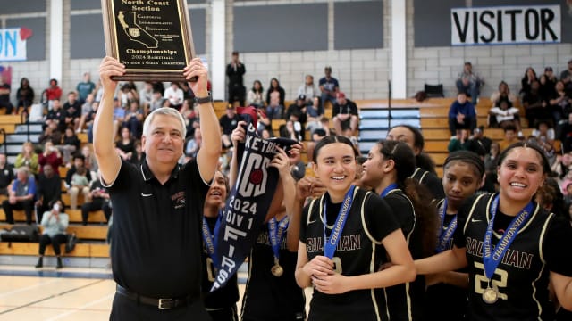 Salesian girls basketball 56, California 48 NCS D1 championship by Dennis Lee 2-24-24022420241